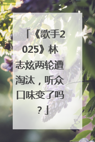 《歌手2025》林志炫两轮遭淘汰，听众口味变了吗？