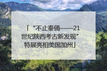 “不止秦俑——21世纪陕西考古新发现”特展亮相美国加州