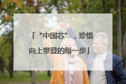 “中国芯”，珍惜向上攀登的每一步