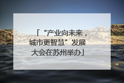“产业向未来，城市更智慧”发展大会在苏州举办