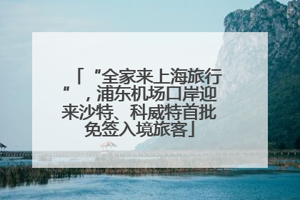 “全家来上海旅行”，浦东机场口岸迎来沙特、科威特首批免签入境旅客