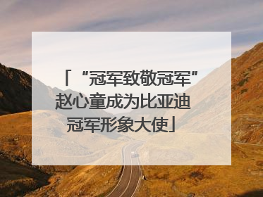 “冠军致敬冠军” 赵心童成为比亚迪冠军形象大使