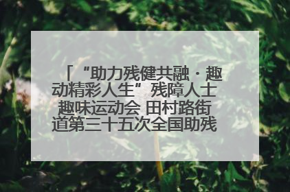 “助力残健共融・趣动精彩人生”残障人士趣味运动会 田村路街道第三十五次全国助残日主题活动圆满举办