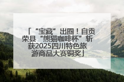 “宝藏”出圈！自贡荣县“熊猫咖啡杯”斩获2025四川特色旅游商品大赛铜奖