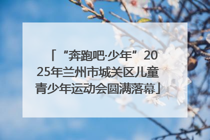 “奔跑吧·少年”2025年兰州市城关区儿童青少年运动会圆满落幕