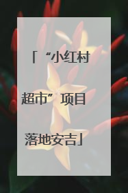 “小红村超市”项目落地安吉