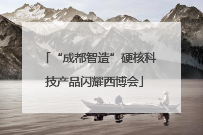“成都智造”硬核科技产品闪耀西博会