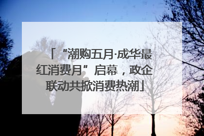 “潮购五月·成华最红消费月”启幕，政企联动共掀消费热潮