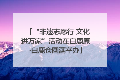 “非遗志愿行 文化进万家”活动在白鹿原·白鹿仓圆满举办