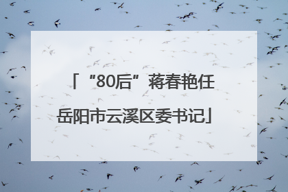 “80后”蒋春艳任岳阳市云溪区委书记