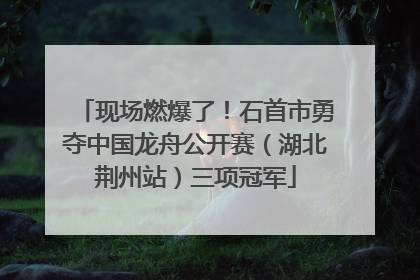 现场燃爆了！石首市勇夺中国龙舟公开赛（湖北荆州站）三项冠军
