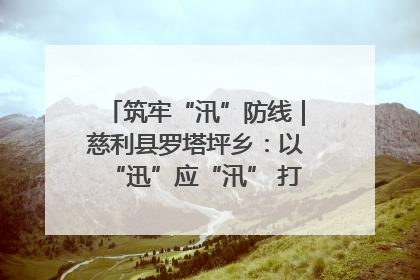 筑牢“汛”防线｜慈利县罗塔坪乡：以“迅”应“汛” 打赢暴雨防御战