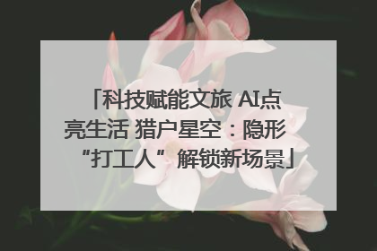 科技赋能文旅 AI点亮生活 猎户星空：隐形“打工人”解锁新场景