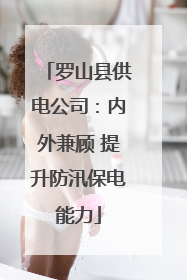 罗山县供电公司：内外兼顾 提升防汛保电能力