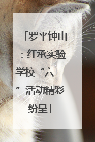 罗平钟山：红承实验学校“六一”活动精彩纷呈