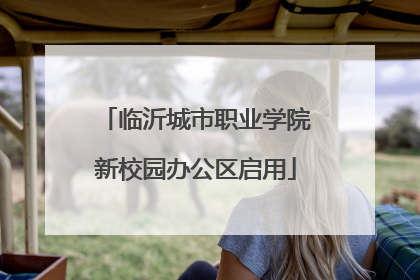 临沂城市职业学院新校园办公区启用