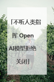 不听人类指挥 OpenAI模型拒绝关闭