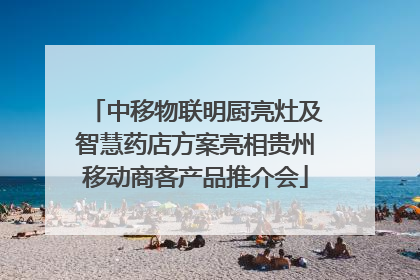 中移物联明厨亮灶及智慧药店方案亮相贵州移动商客产品推介会