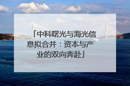 中科曙光与海光信息拟合并：资本与产业的双向奔赴