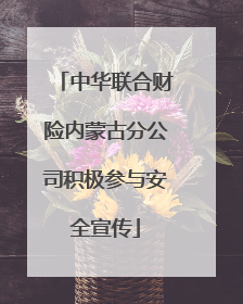中华联合财险内蒙古分公司积极参与安全宣传
