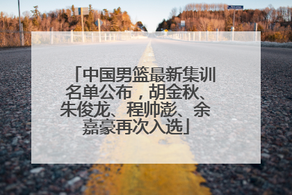 中国男篮最新集训名单公布，胡金秋、朱俊龙、程帅澎、余嘉豪再次入选