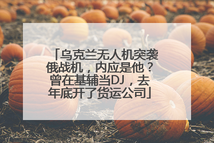 乌克兰无人机突袭俄战机,内应是他?曾在基辅当DJ,去年底开了货运公司