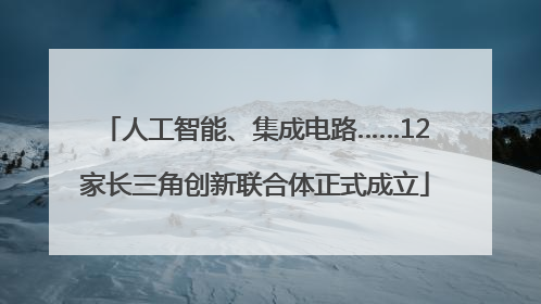 人工智能、集成电路……12家长三角创新联合体正式成立