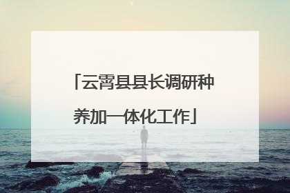 云霄县县长调研种养加一体化工作
