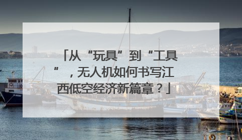 从“玩具”到“工具”，无人机如何书写江西低空经济新篇章？