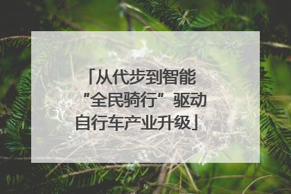 从代步到智能 “全民骑行”驱动自行车产业升级
