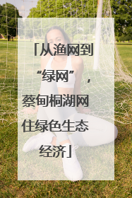 从渔网到“绿网”，蔡甸桐湖网住绿色生态经济