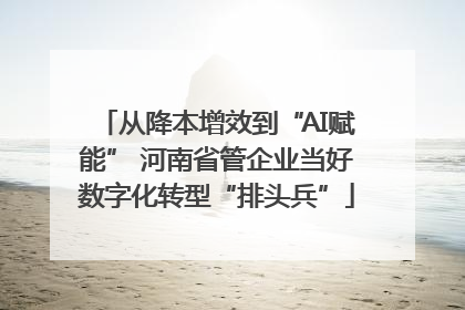 从降本增效到“AI赋能” 河南省管企业当好数字化转型“排头兵”