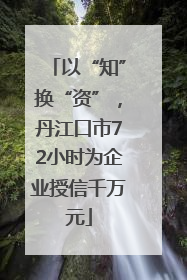以“知”换“资”，丹江口市72小时为企业授信千万元
