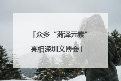 众多“菏泽元素”亮相深圳文博会