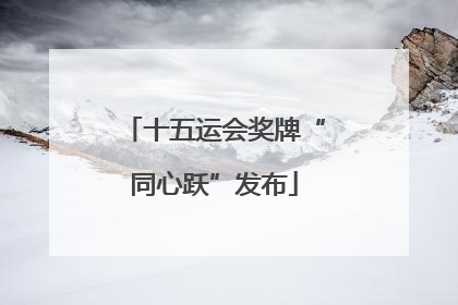 十五运会奖牌“同心跃”发布