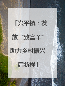 兴平镇：发放“致富羊”助力乡村振兴启新程