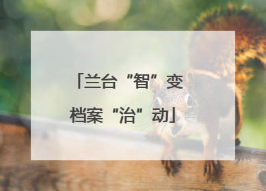 兰台“智”变 档案“治”动