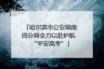 哈尔滨市公安局南岗分局全力以赴护航“平安高考”