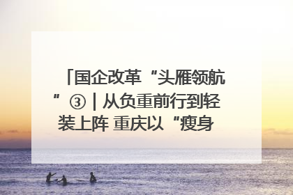 国企改革“头雁领航”③｜从负重前行到轻装上阵 重庆以“瘦身”谋“健体”