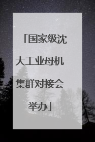 国家级沈大工业母机集群对接会举办