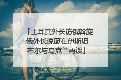 土耳其外长访俄斡旋 俄外长说愿在伊斯坦布尔与乌克兰再谈