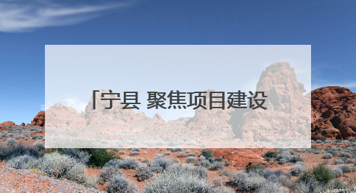 宁县 聚焦项目建设 赋能高质量发展
