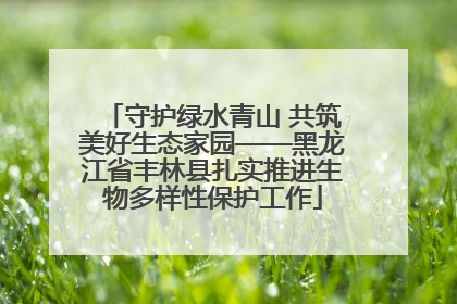 守护绿水青山 共筑美好生态家园——黑龙江省丰林县扎实推进生物多样性保护工作