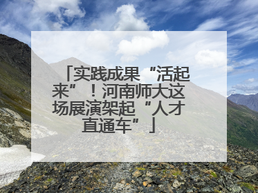 实践成果“活起来”！河南师大这场展演架起“人才直通车”