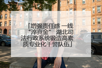 增强责任感 一线“淬真金” 湖北司法行政系统锻造高素质专业化干警队伍