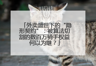外卖盛世下的“隐形契约”：被算法切割的数百万骑手权益何以为继？
