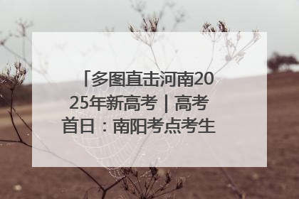 多图直击河南2025年新高考｜高考首日：南阳考点考生信心满满迎战