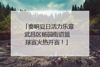 奏响夏日活力乐章 武昌区杨园街道篮球赛火热开赛！