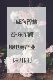 威海智慧谷·东华跨境电商产业园开园