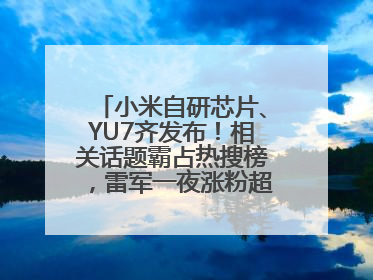 小米自研芯片、YU7齐发布！相关话题霸占热搜榜，雷军一夜涨粉超20万